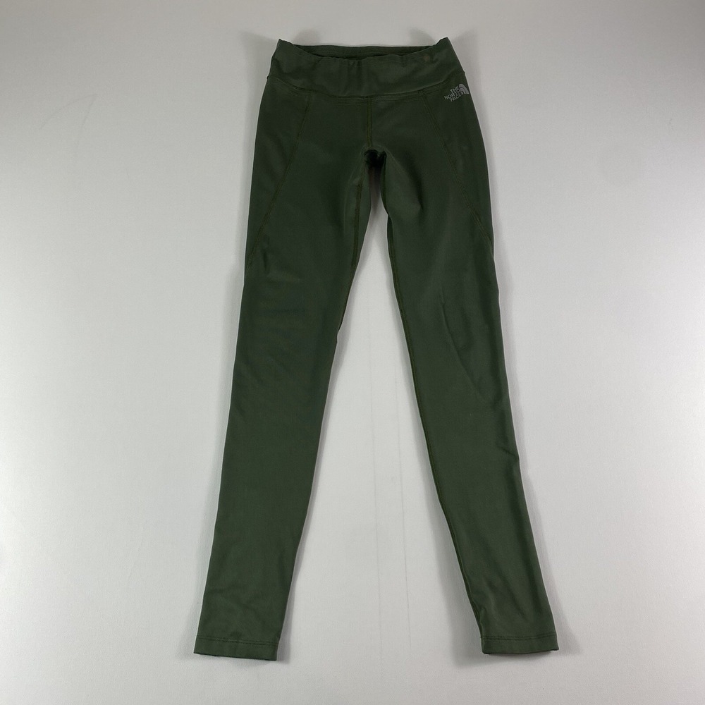 The North Face Leggings Women's XS Green 28" Inseam Scrunched Mid Rise Ladies‎